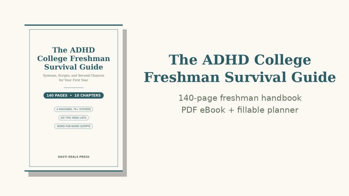 The ADHD College Freshman Survival Guide — product cover