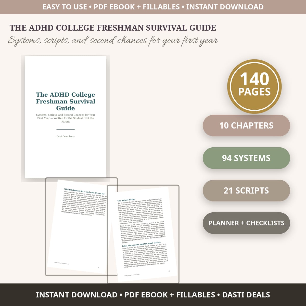 The ADHD College Freshman Survival Guide — product image