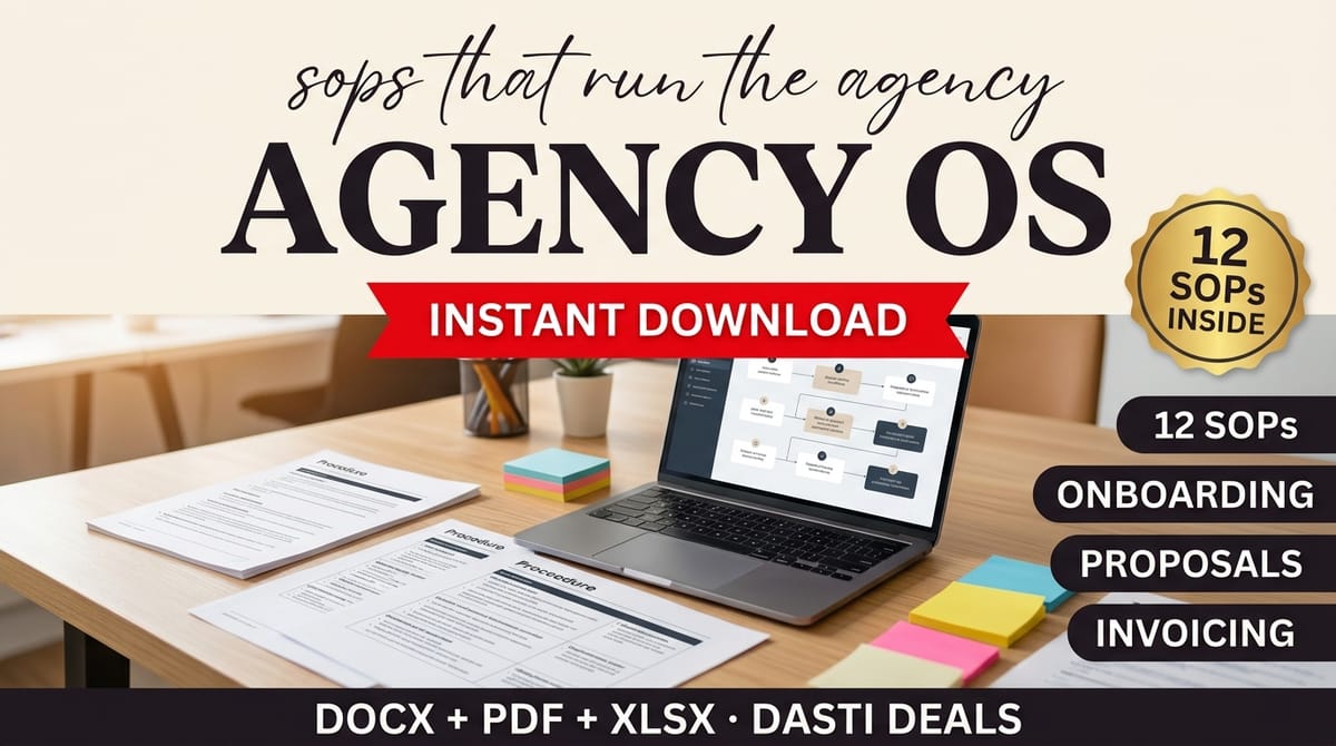 Agency OS — SOP Template Bundle — product cover