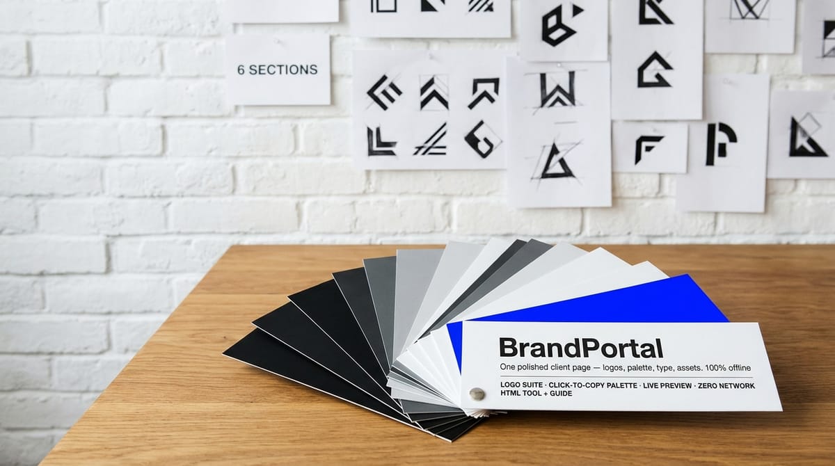 BrandPortal — One-Page Brand Implementation Portal Kit — product cover
