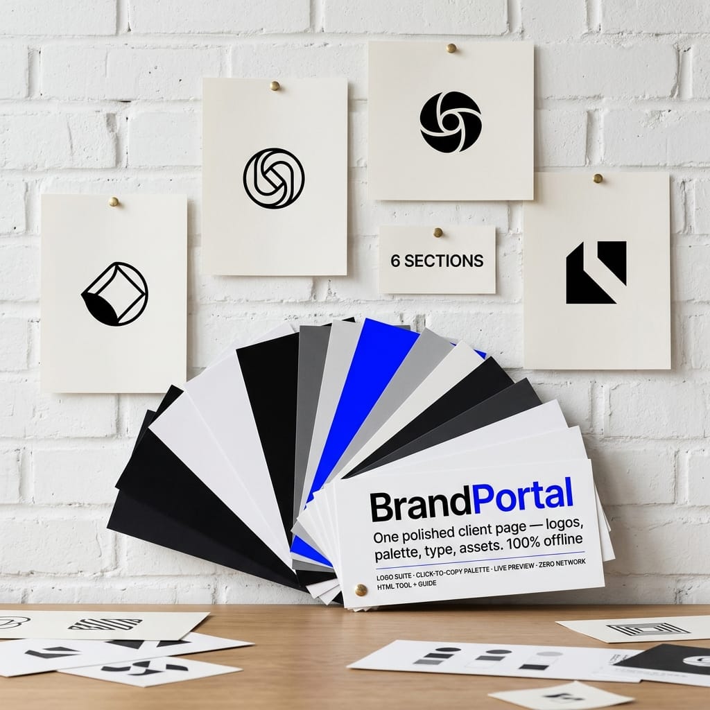BrandPortal — One-Page Brand Implementation Portal Kit — product image