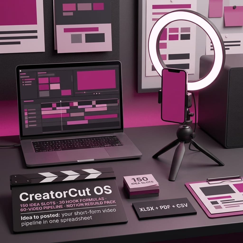 CreatorCut OS — Video Editing & UGC Agency Operating System — product image