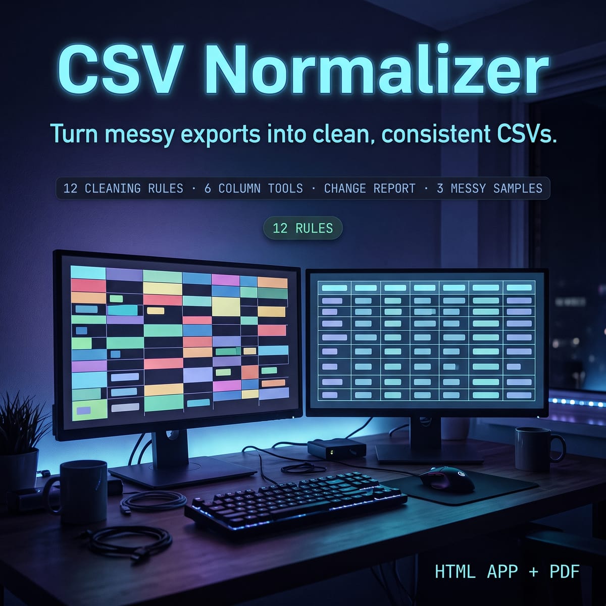 CSV Normalizer — Messy CSV Cleanup Utility — product image