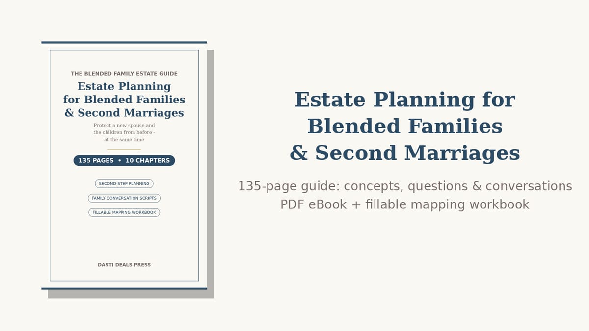 Estate Planning for Blended Families & Second Marriages — product cover