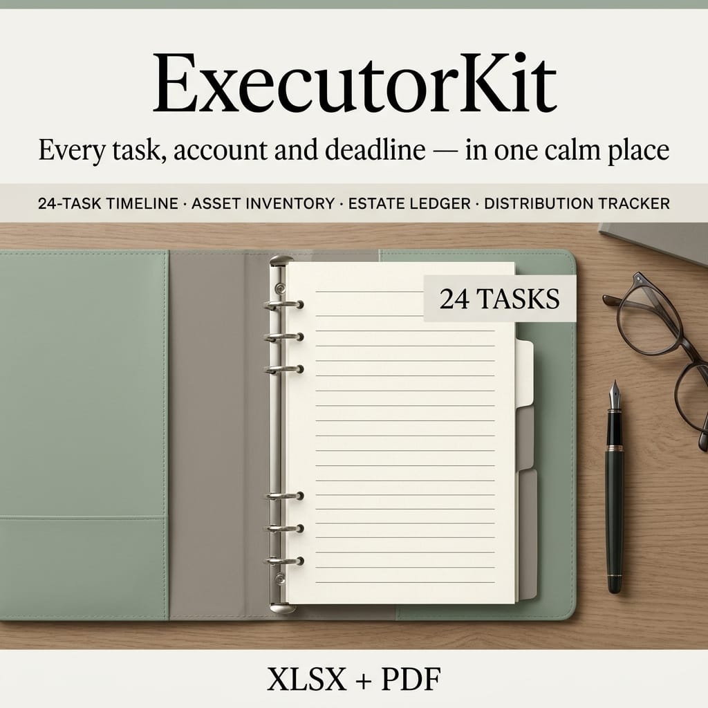 ExecutorKit — Estate Settlement & Probate Asset Inventory System — product image