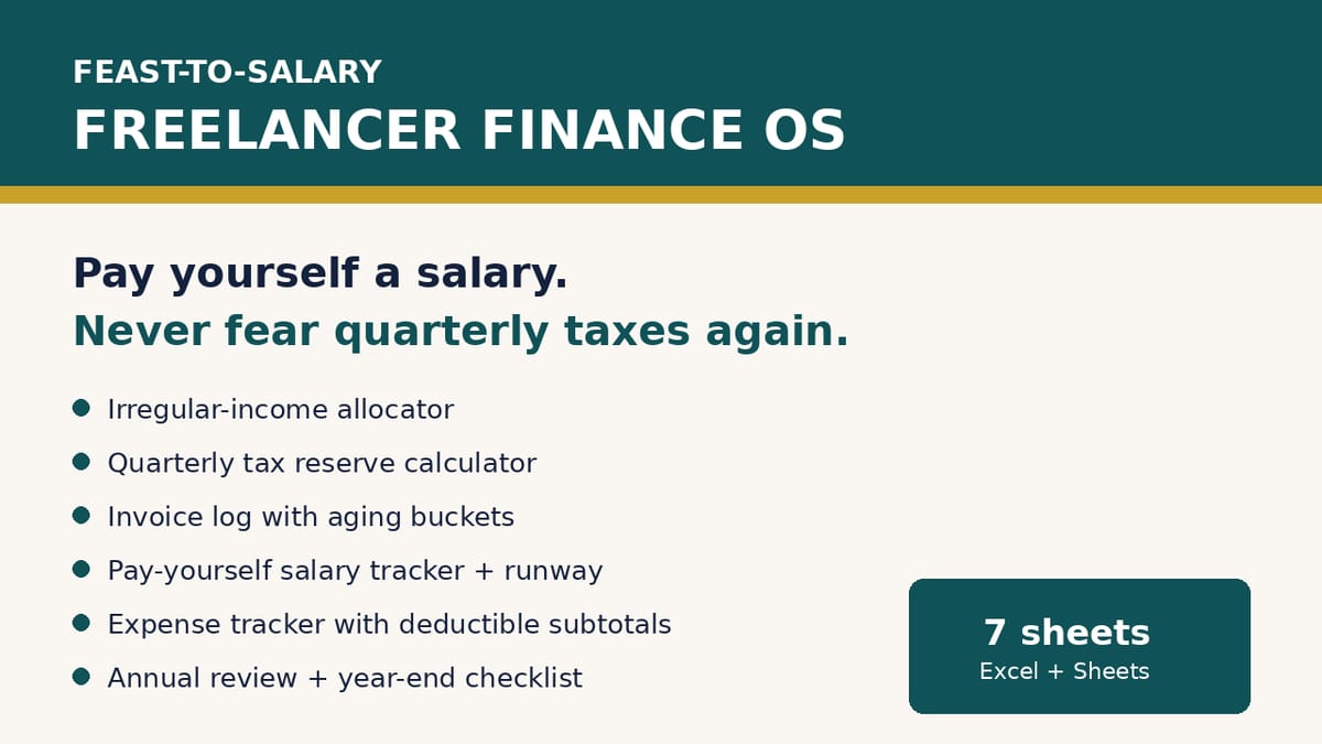 Feast-to-Salary — Freelancer Finance OS — product cover