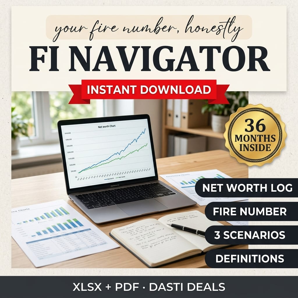 FI Navigator — FIRE & Net-Worth Tracker — product image