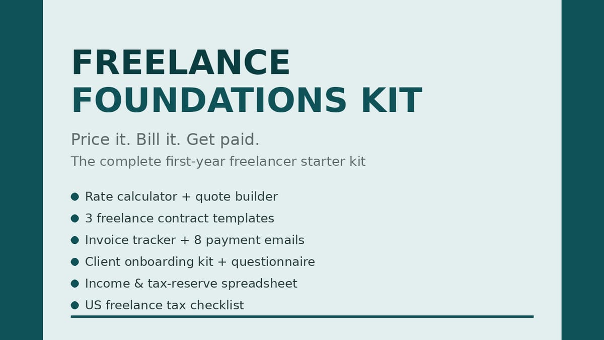 Freelance Foundations Kit — product cover