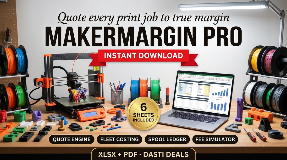 MakerMargin Pro — 3D Print & Craft Quote Engine — product cover