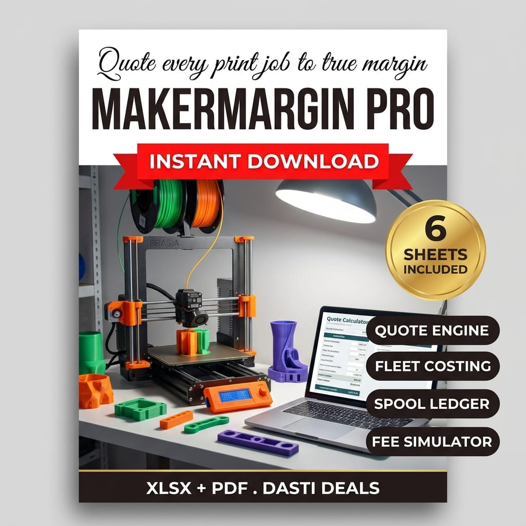 MakerMargin Pro — 3D Print & Craft Quote Engine — product image