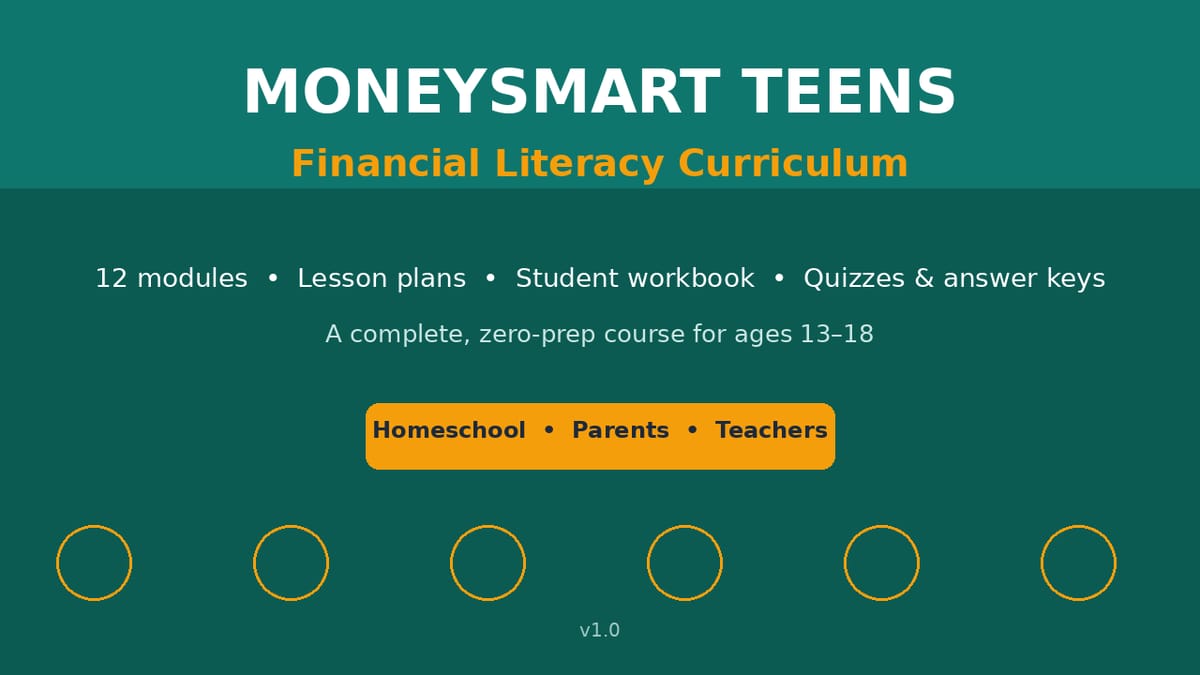 Money Smart Teens — Financial Literacy Curriculum — product cover