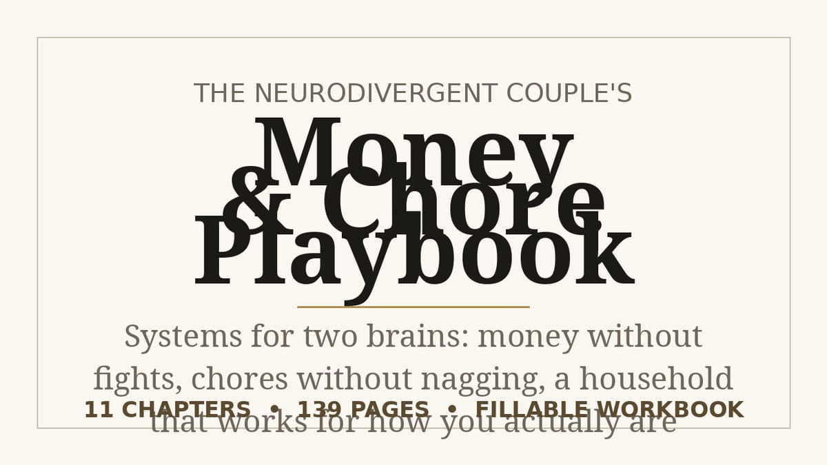 Neurodivergent Couples Money & Chore Playbook — product cover