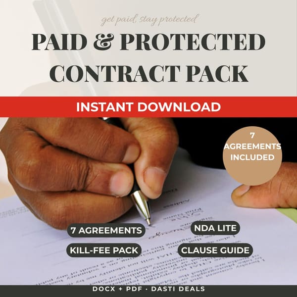 Paid & Protected Contract Pack — product image