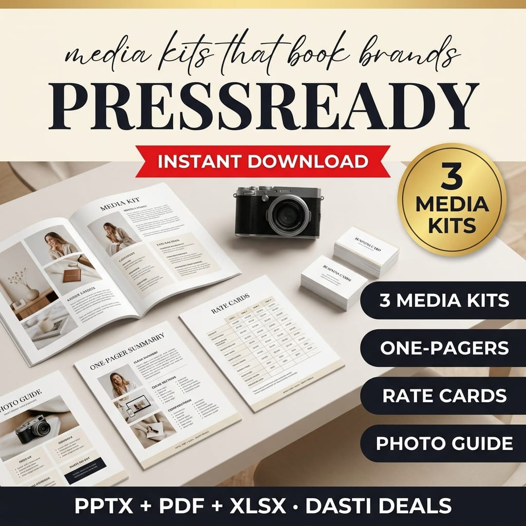 PressReady — Creator Media Kit Templates — product image