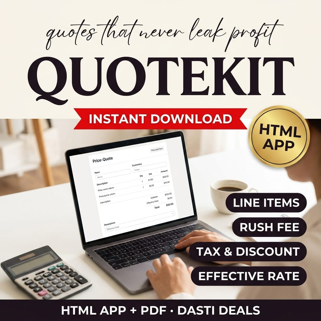 QuoteKit — Freelance Quote Calculator — product image