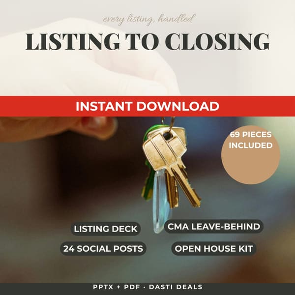 Listing to Closing — Realtor Marketing Kit — product image