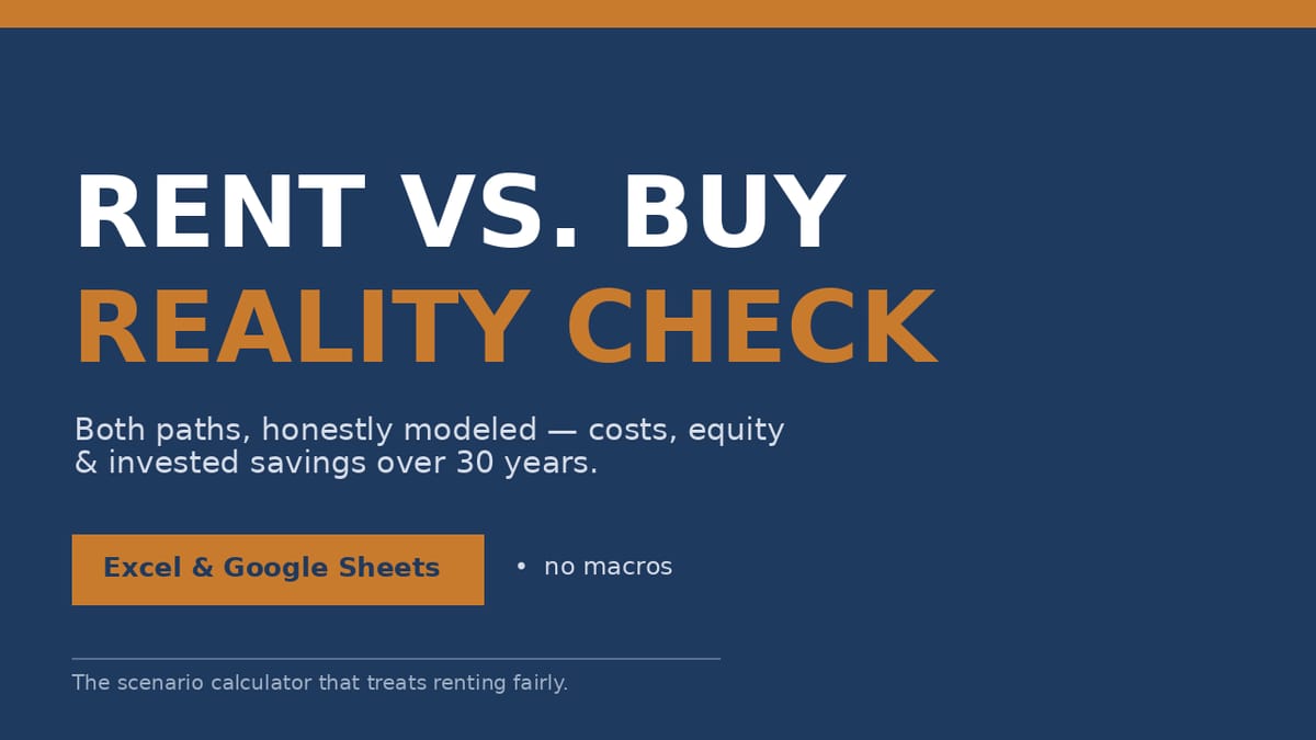 Rent vs. Buy Reality Check — product cover