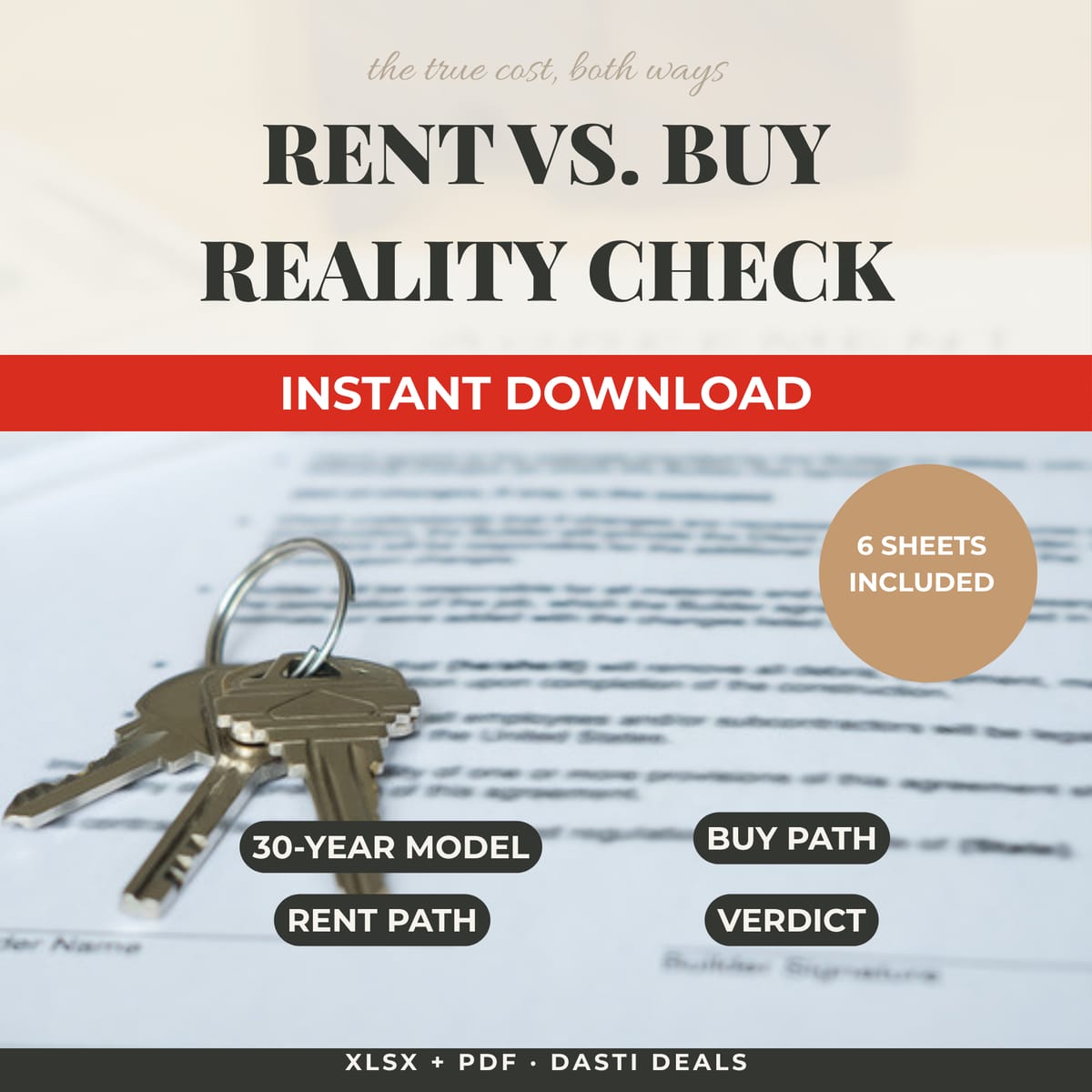 Rent vs. Buy Reality Check — product image