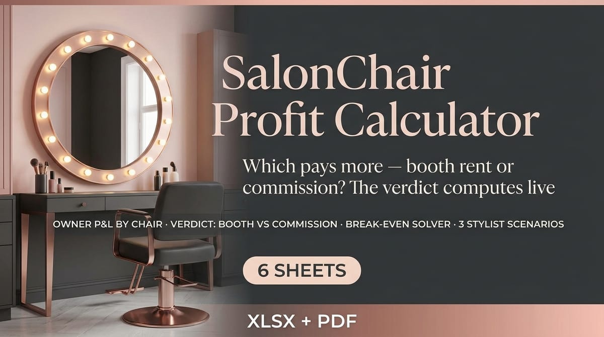 SalonChair Profit Calculator — product cover