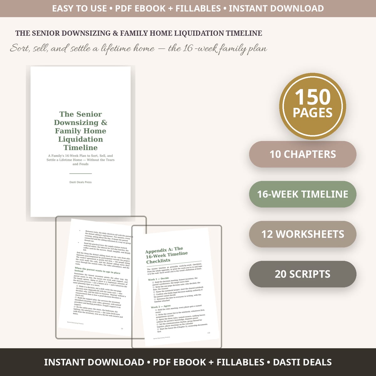 The Senior Downsizing & Family Home Liquidation Timeline — product image