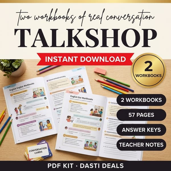 TalkShop — ESL Conversation Workbooks — product image
