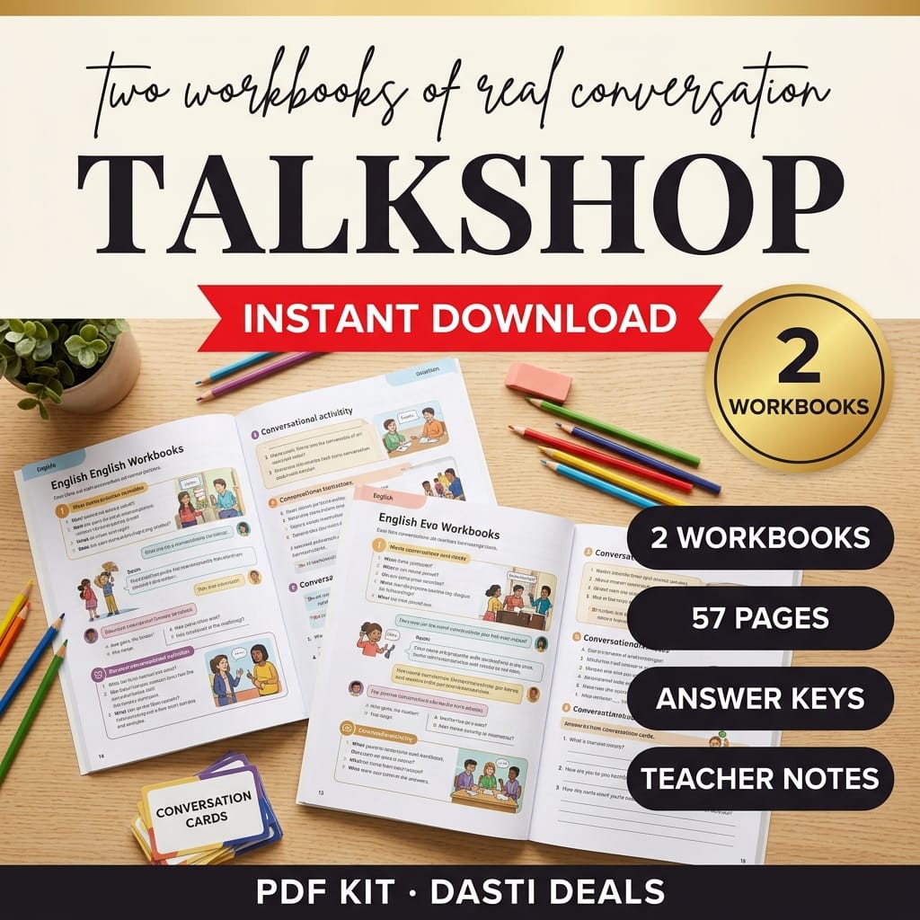 TalkShop — ESL Conversation Workbooks — product image