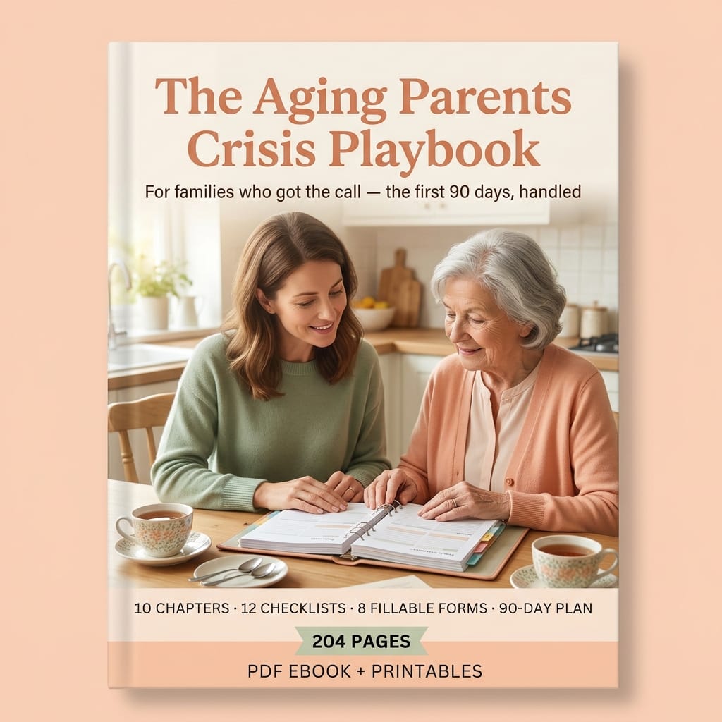 The Aging Parents Crisis Playbook — 90-Day Eldercare Checklist System — product image