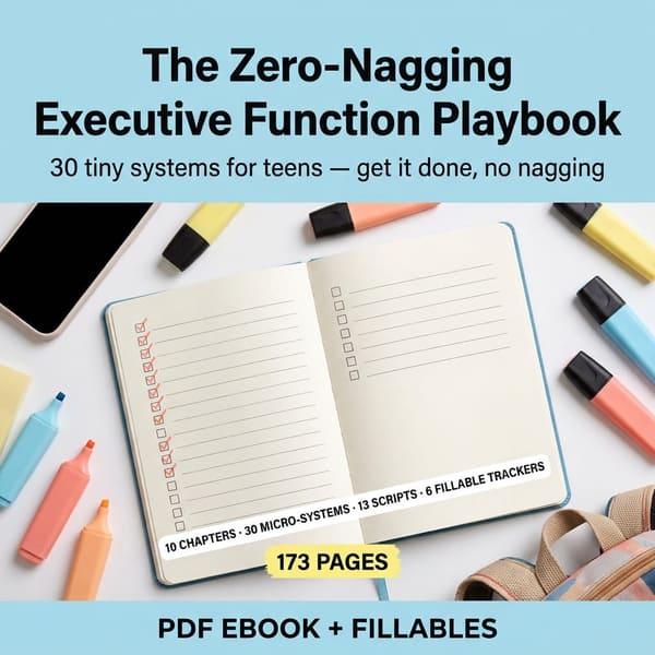 The Zero-Nagging Executive Function Playbook — product image