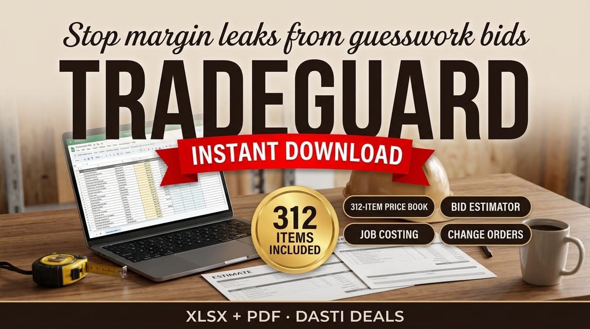 TradeGuard — Contractor Job Costing, Price-Book & Change-Order OS — product cover
