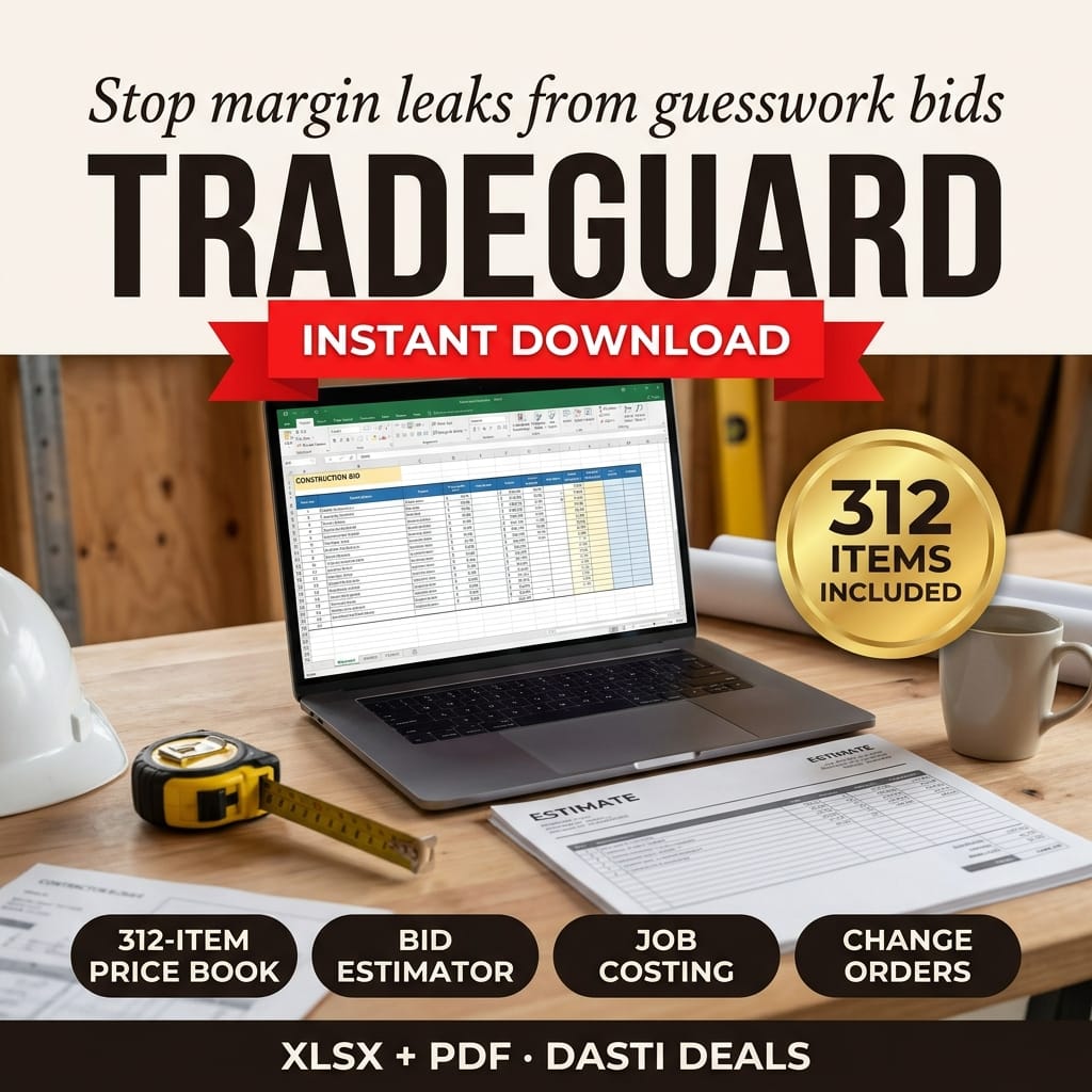 TradeGuard — Contractor Job Costing, Price-Book & Change-Order OS — product image