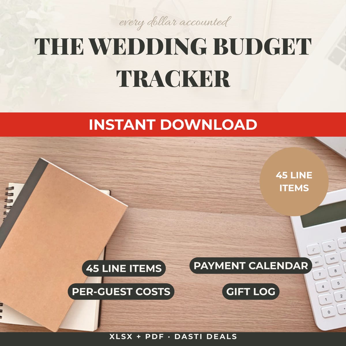 The Wedding Budget Tracker — product image